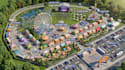 design detailed 3d isometric event map, festival layout, map illustration