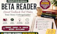 professionally beta read your novel and provide detailed feedback