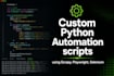 write a python web scraper or automation script