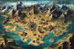 map illustration, map design