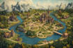 draw a map illustration