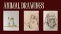 paint watercolour illustrations for animals or landscapes
