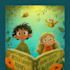create a professional children book cover illustration