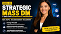 do strategic mass dm and organic community promotion