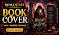 design a stunning romantasy or fantasy book cover for KDP