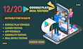 provide 12 testers closed testing 20 testers mobile app testing 12 testers