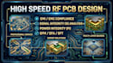 design high speed rf pcb with emi emc, signal integrity, dfm