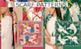 create scarf patterns scarf design shawl design pattern