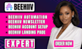 setup beehiiv newsletter beehiiv website beehive automation beehiiv landing page