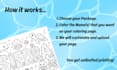 design a custom name ocean themed coloring sheet
