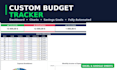 create a custom excel budget tracker and personal finance dashboard