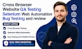 cross browser website QA testing selenium web automation bug testing and review