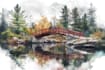 do creative watercolor landscape art