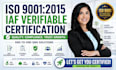 facilitate iso 9001 certification, qms documentation, internal audit