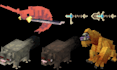 design custom minecraft mobs, bosses hytale model and animation in blockbench