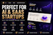 create ai saas b2b pitch deck fundraising presentation design