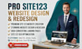 design site123 website redesign or fix site123 website site123 SEO optimization