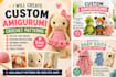 create custom amigurumi crochet pattern PDF with step by step photo