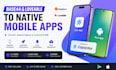 convert loveable app or base44 to android app publish and capacitor native IOS