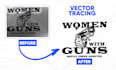 vectorize, redraw convert logo or image to vector tracing