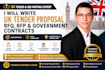 write UK tender proposal rfq rfp government contract