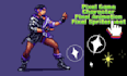 create pixel art character animation,sprite sheet and pixel spritesheet for game
