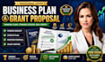 write grant proposal, business plan, and funding request