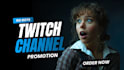 do twitch channel promotion, boost twitch live viewers