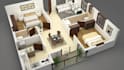 do 3d architectural design 3d floor plan interior design blueprint 3d rendering