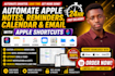 automate apple notes reminders calendar email with apple shortcuts
