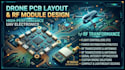 design high performance drone pcb layouts and rf modules for uav systems