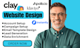 set up clay com apollo io workflows instantly ai for cold outreach