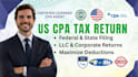 prepare and file US tax return for CPA tax preparation