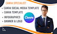 create canva social media template for your coaching business