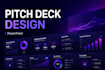design modern startup pitch deck presentation