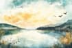 draw a digital watercolor illustration