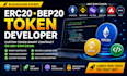 create customized erc20, bep20 token contract on any evm chain