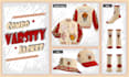 design custom varsity bomber jacket sublimation for pod