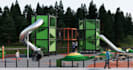 replan 3d kids recreation area landscape design, playground concept rendering