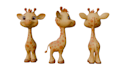 create cartoon style 3d character models and rigs
