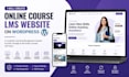 create an online course lms website on worldpress