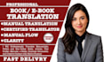 translate and proofread your spanish book or novel professionally
