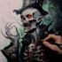 draw realistic fantasy horror character illustration