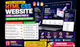 develop HTML CSS website, HTML landing page and responsive website design
