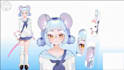design and rig live2d model live 2d vtuber model 2d vtuber model vtuber model