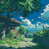 draw anime background style, visual novel bg, 2d art