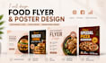 design food flyer restaurant flyer and poster design