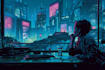 draw cyberpunk character art