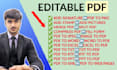 create fillable pdf form, pdf editor