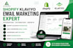 fix and optimize shopify klaviyo email marketing integration